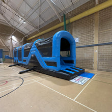 Load image into Gallery viewer, Assault Course 46ft Blue &amp; Black Inflatable Obstacle Course
