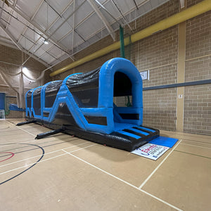 Assault Course 46ft Blue & Black Inflatable Obstacle Course