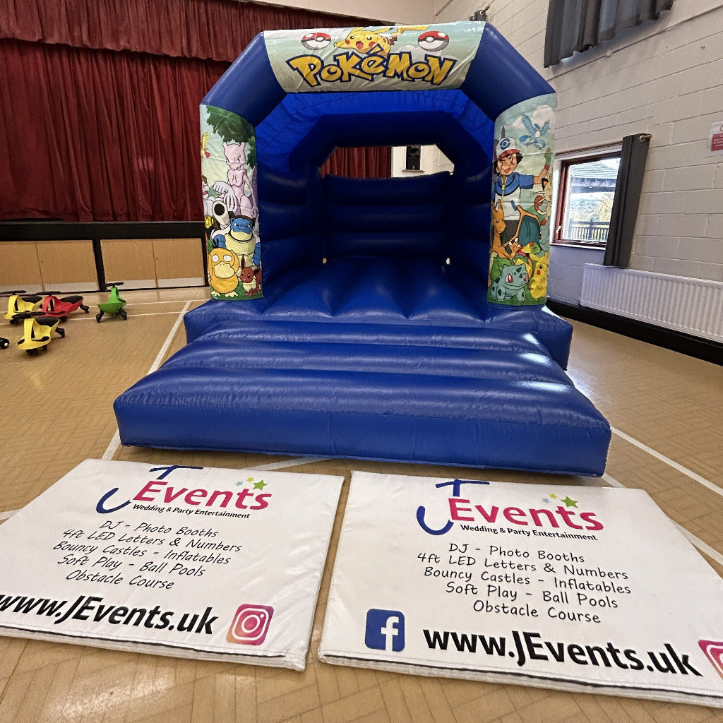 Pokemon First Generation Bouncy Castle Blue