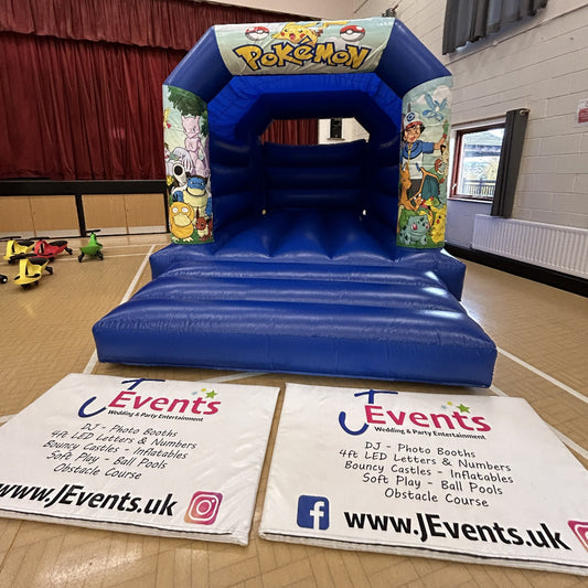 Pokemon First Generation Bouncy Castle Blue