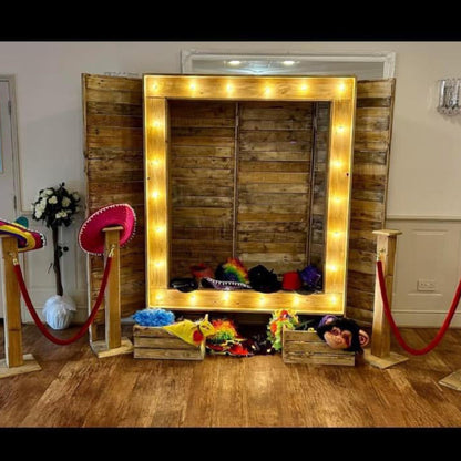 Rustic DIY Photo Booth (without light up frame)