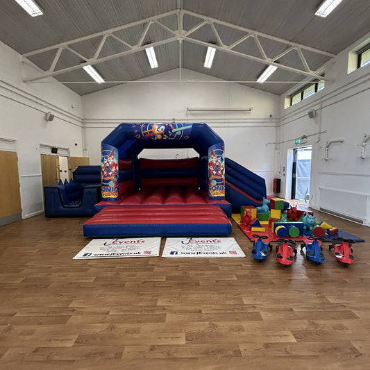 Sonic The Hedgehog Themed Red & Blue Bounce 'n' Slide