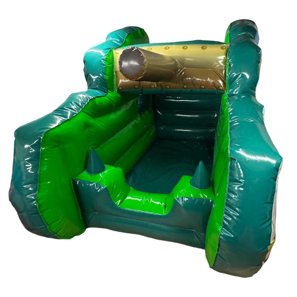 Tank Army Green Inflatable Ball Pool Air Juggler 3D