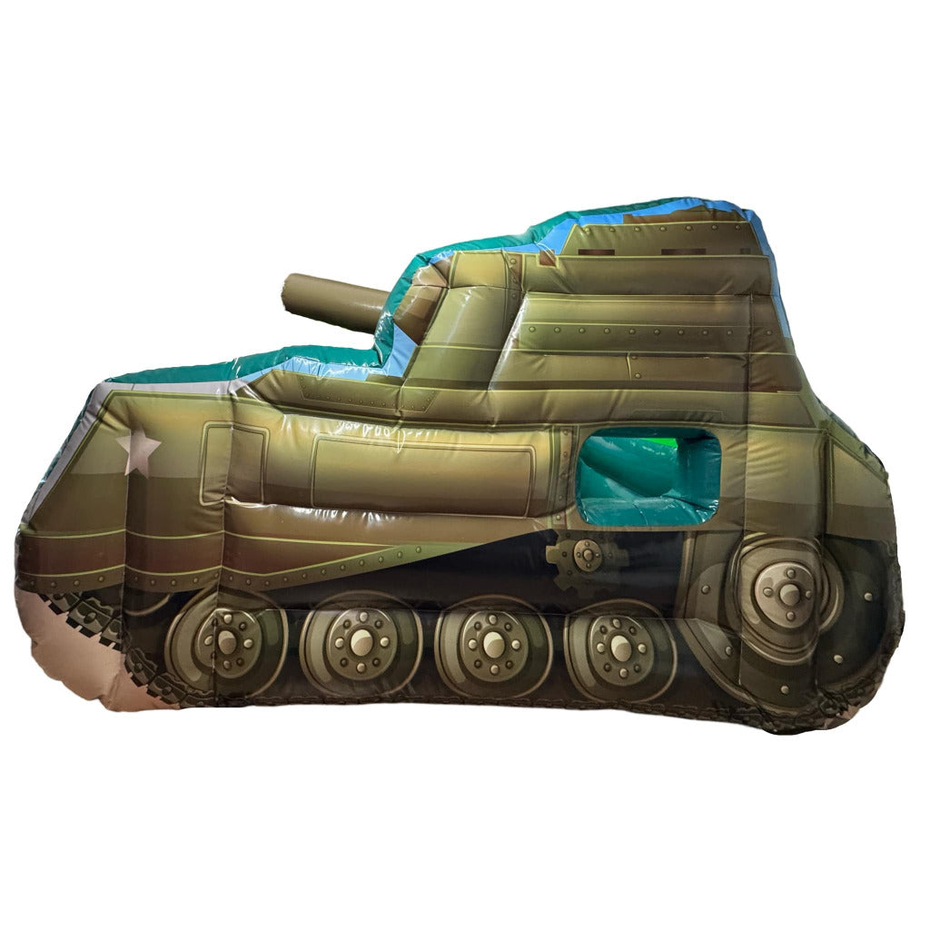 Tank Army Green Inflatable Ball Pool Air Juggler 3D