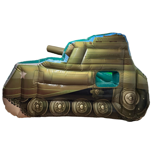 Tank Army Green Inflatable Ball Pool Air Juggler 3D