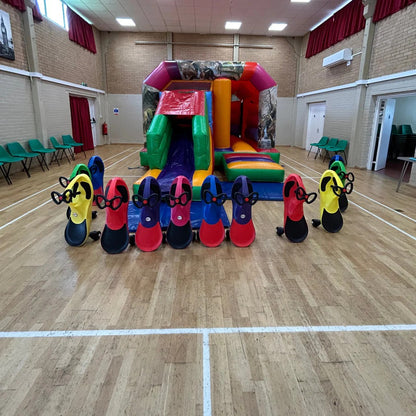 Multicoloured Bounce 'n' Slide Dinosaur Themed