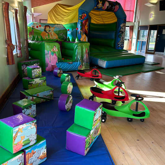 Jungle Bouncy Castle, Ball Pool & Soft Play Package