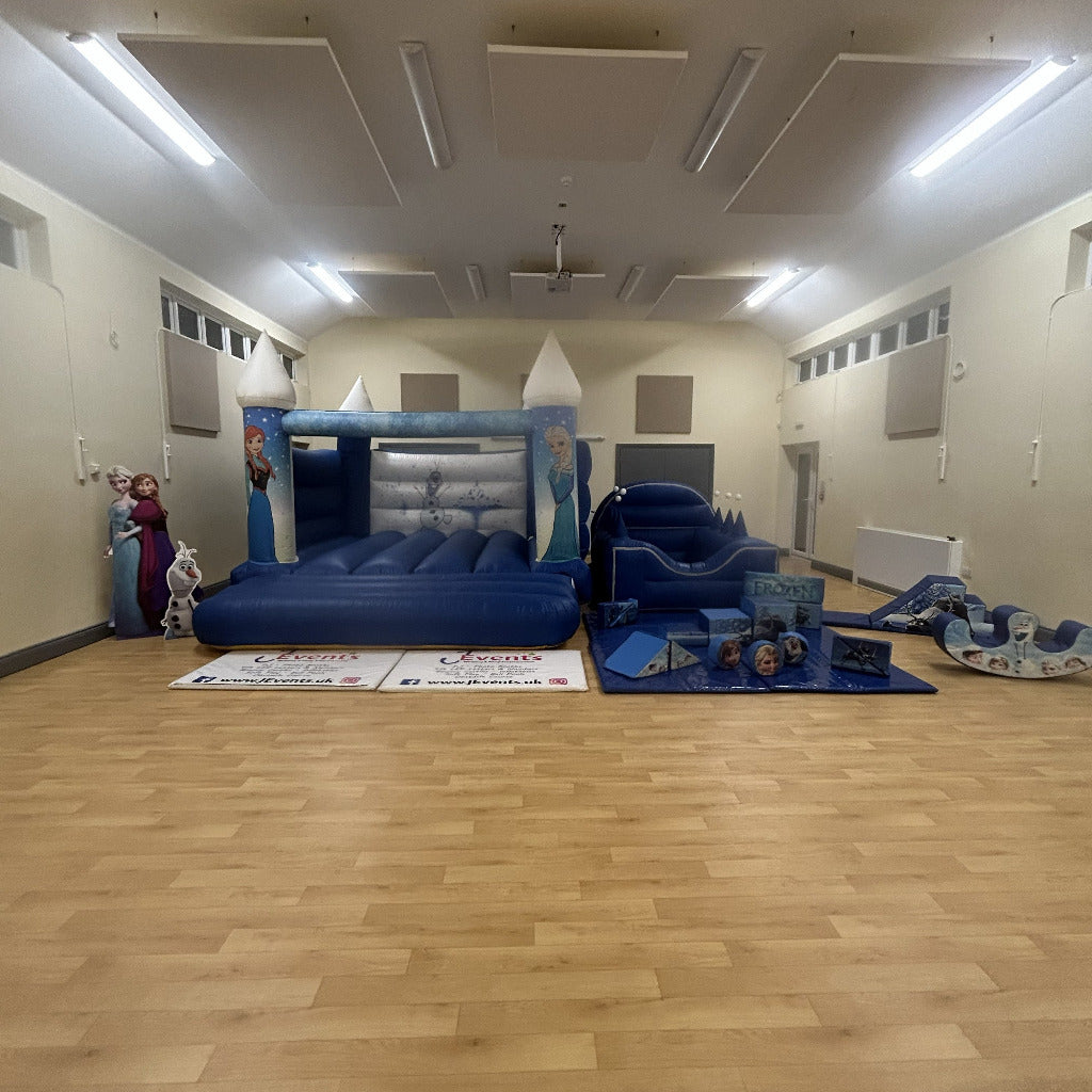 Frozen 3 Themed Bouncy Castle, Ball Pool & Soft Play Package (Plus Slide & Rocker)