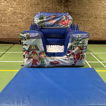 Christmas Blue Inflatable Ball Pool Air Juggler