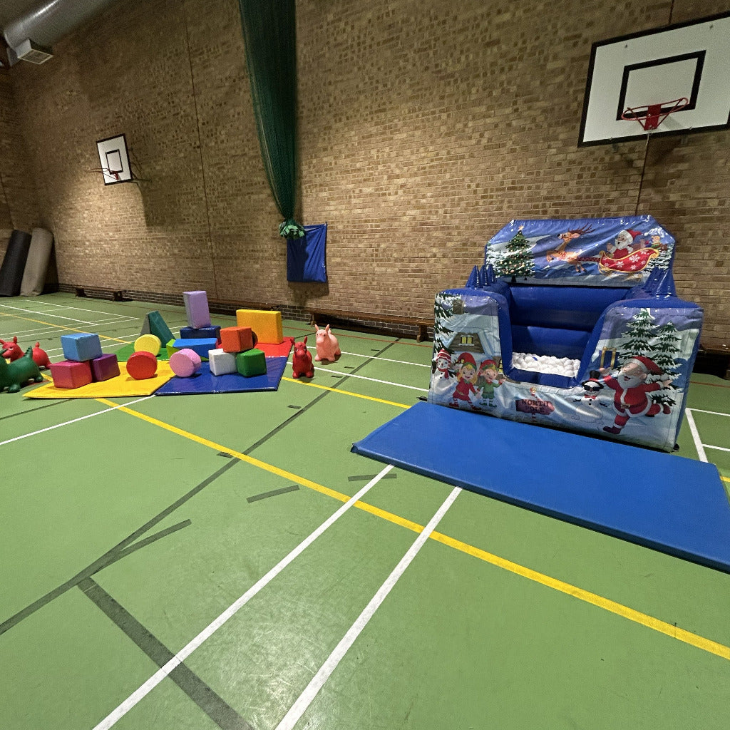 Christmas Blue Inflatable Ball Pool Air Juggler