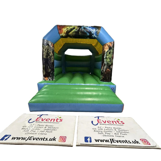 Hulk Bouncy Castle Blue & Green
