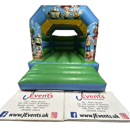Blue & Green Bouncy Castle Toy Story Themed