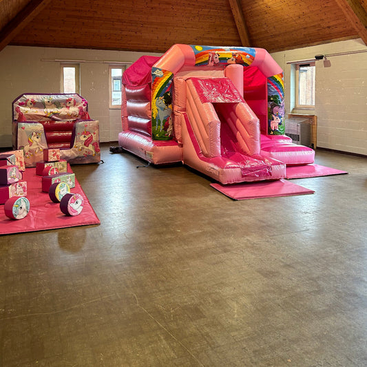 Unicorn Bounce n Slide, Ball Pool & Soft Play Package