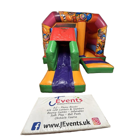 Multicoloured Bounce 'n' Slide Sweets / Candy Themed