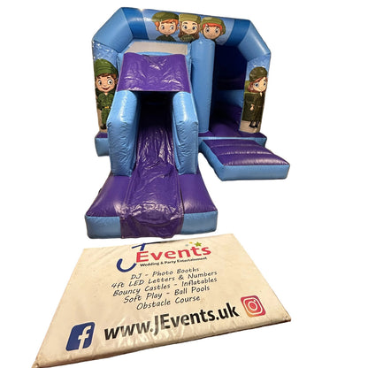 Army / Military Blue & Purple Bounce 'n' Slide