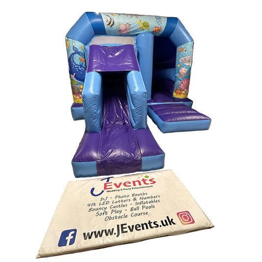 Blue & Purple Bounce 'n' Slide Under The Sea Themed