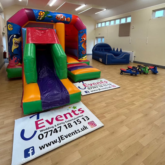 Multicoloured Bounce 'n' Slide Under The Sea Themed