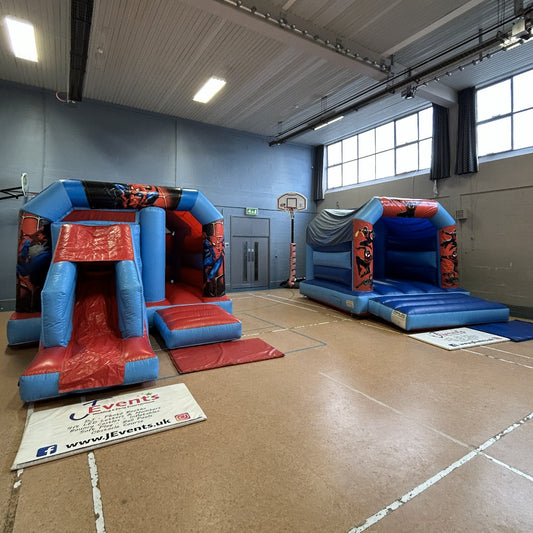 Spidey Bouncy Castle & Bounce 'n' Slide Package