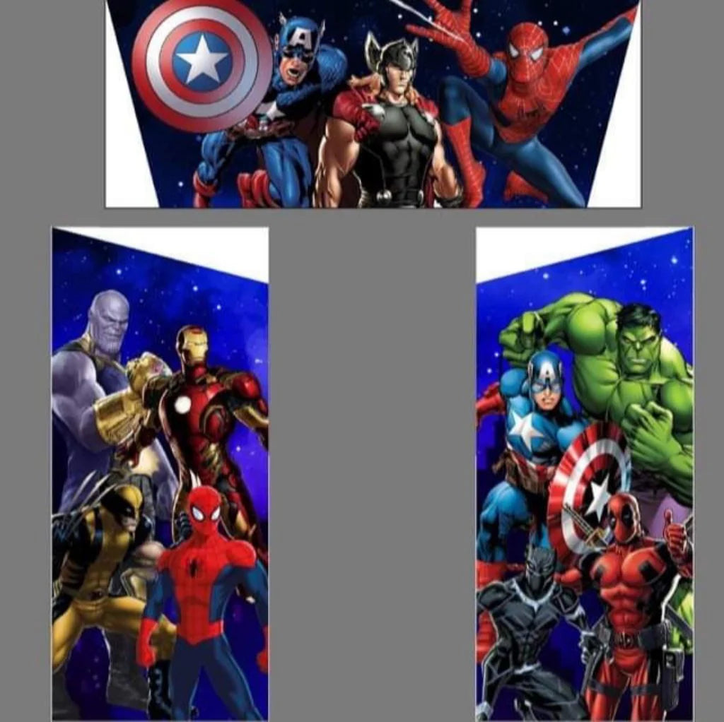 Superhero Bouncy Castle Blue Marvel