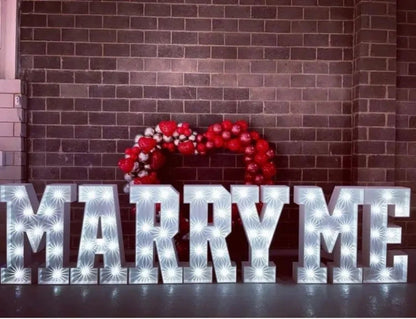 4ft LED MARRY ME Letters