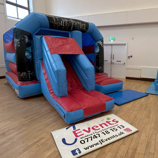 Red & Blue Bounce 'n' Slide Witches & Wizards Themed