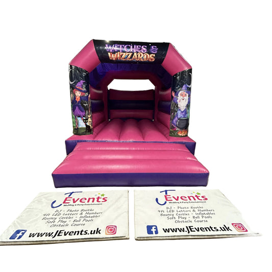 Witches & Wizards Bouncy Castle Pink & Purple
