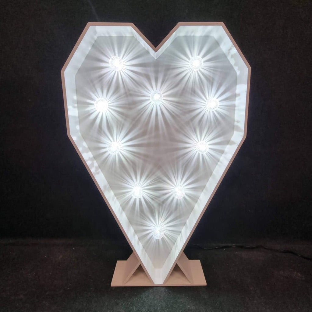 4ft LED Light Up Heart