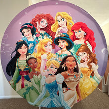 Load image into Gallery viewer, 6ft Round Princess Backdrop Hoop
