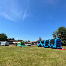 Load image into Gallery viewer, Assault Course 46ft Blue &amp; Black Inflatable Obstacle Course &amp; Bounce n Slide
