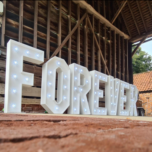 4ft LED Light Up Letters FOREVER