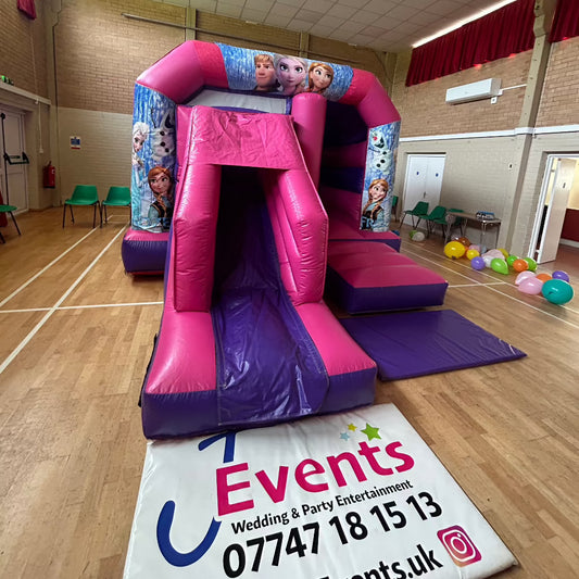 Pink & Purple Bounce 'n' Slide Frozen 2 Themed