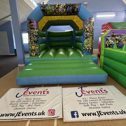 Teenage Mutant Ninja Turtles TMNT Blue & Green Bouncy Castle