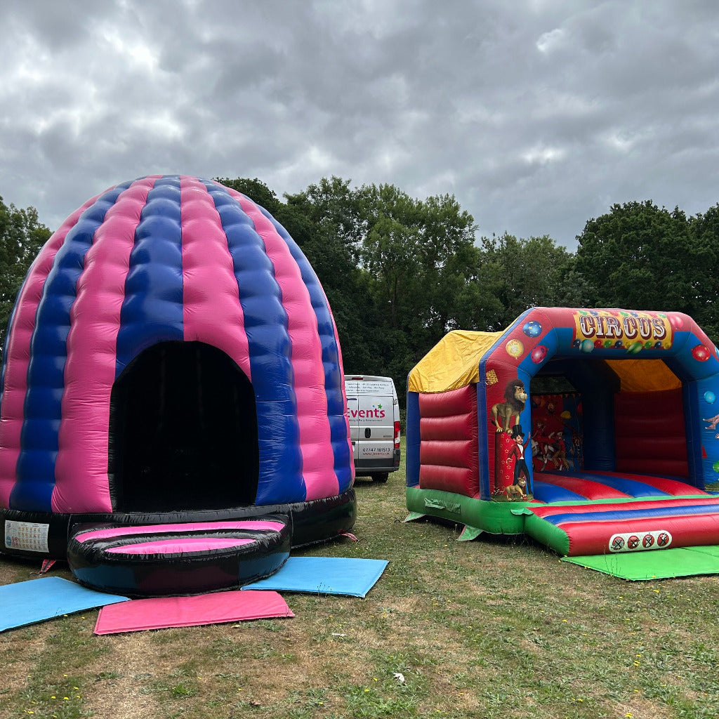 1 x Bouncy Castle & 1 x Disco Dome Bouncy Castle Package