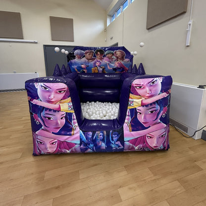 KPop Demon Hunters Purple Inflatable Ball Pool Air Juggler