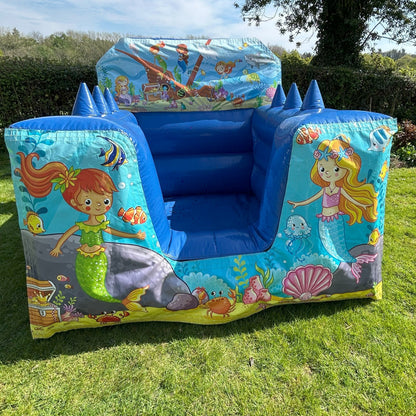 Mermaid Blue Inflatable Ball Pool Air Juggler
