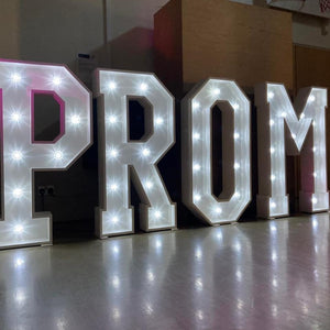 4ft LED PROM Letters