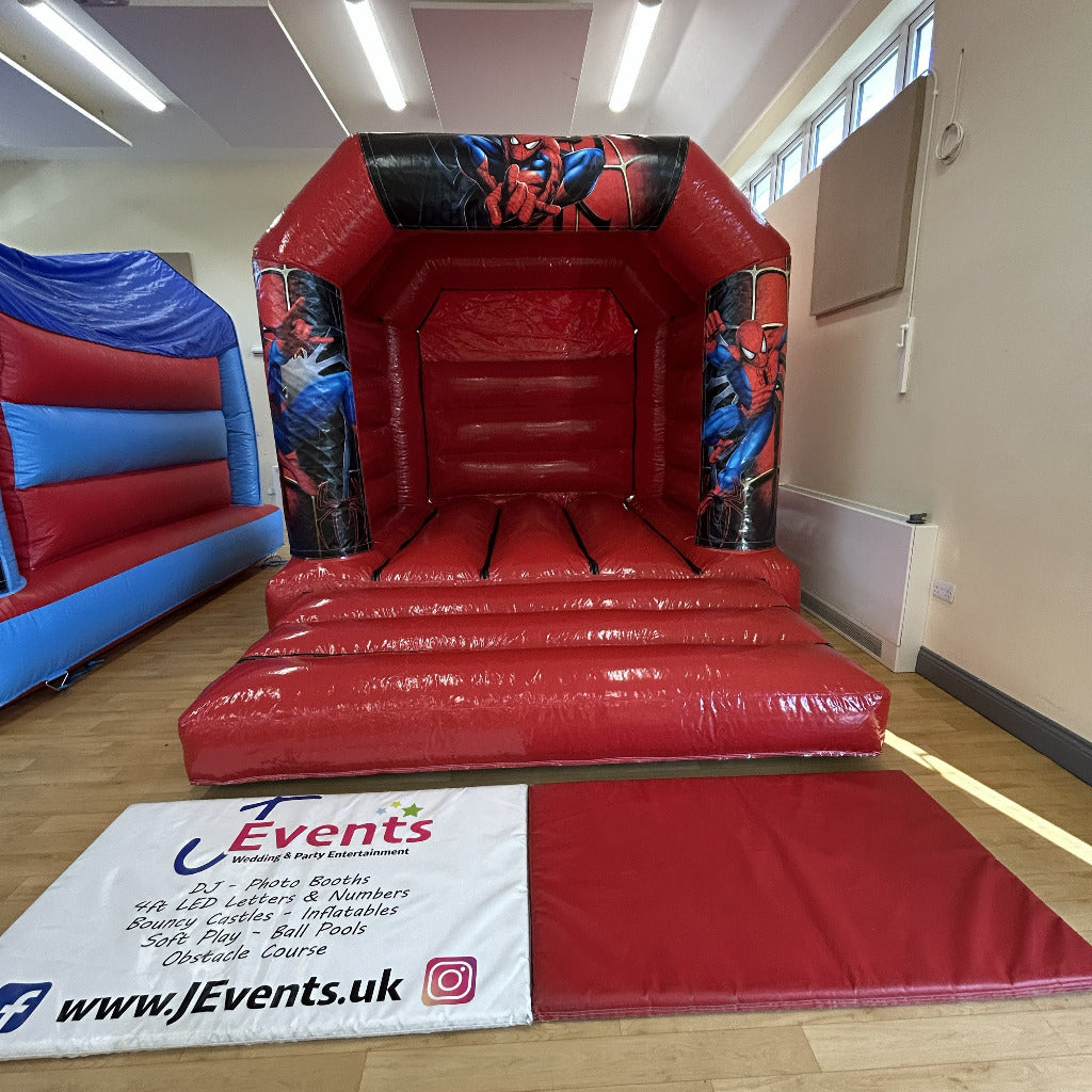 Spidey Bouncy Castle Red