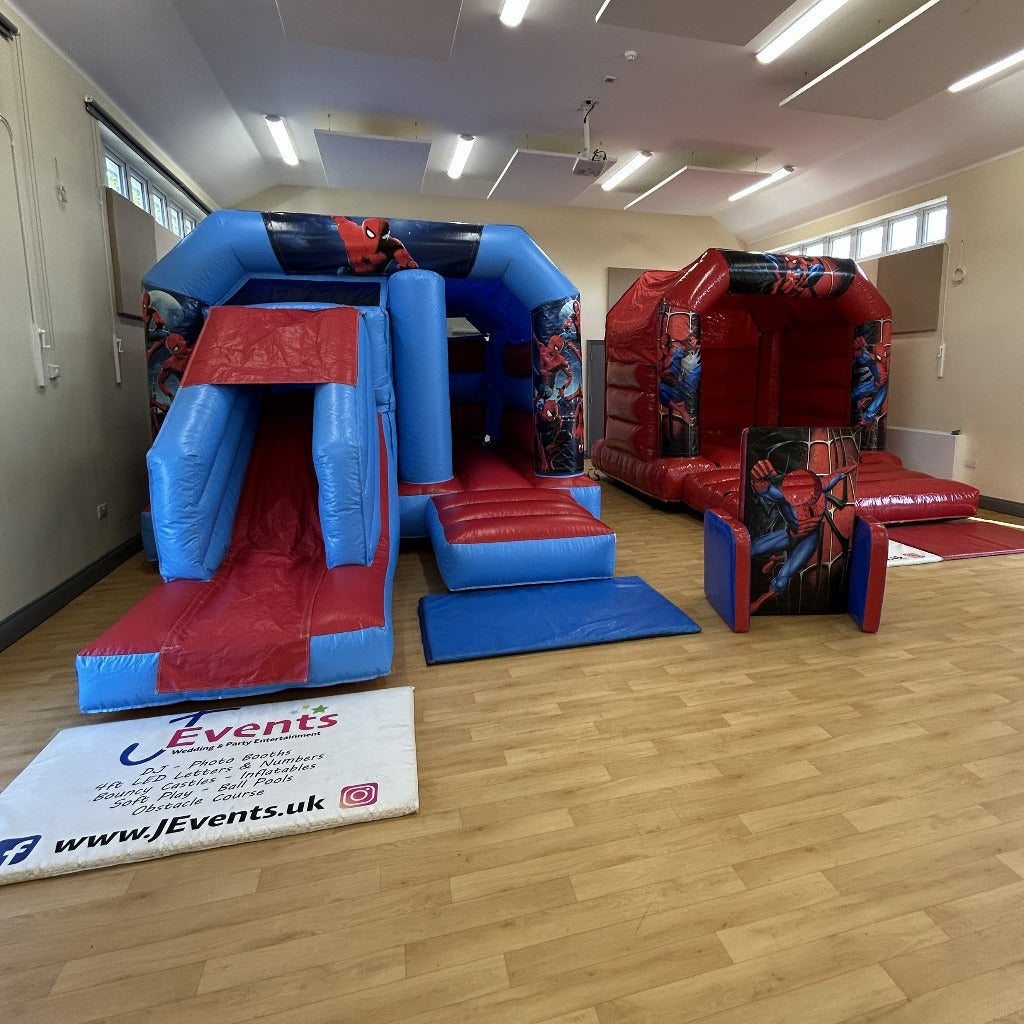 Spidey Bouncy Castle Red