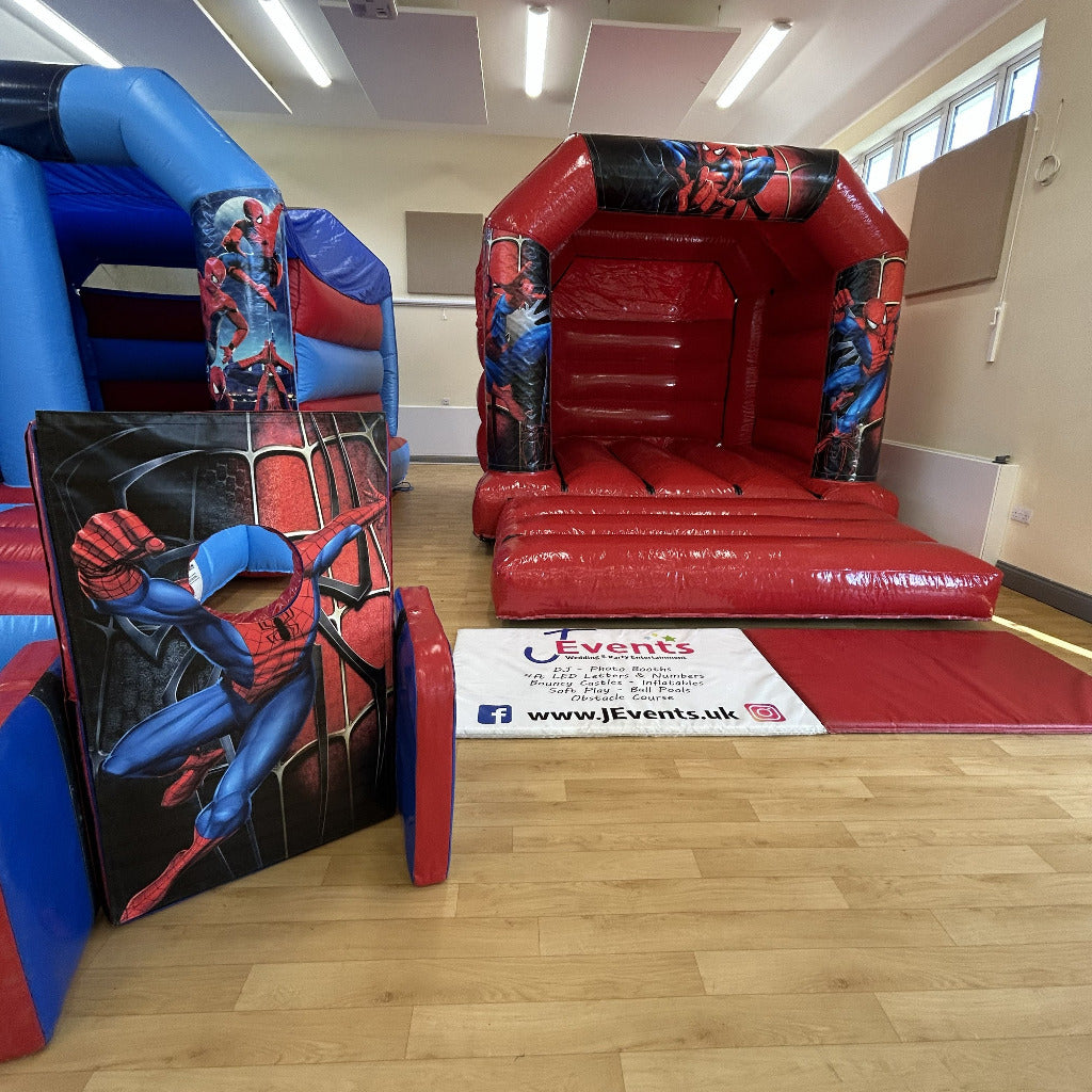 Spidey Bouncy Castle Red