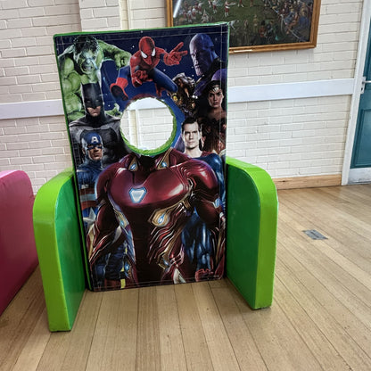 Superhero ‘Face in Hole’  Peek a Boo Green 2