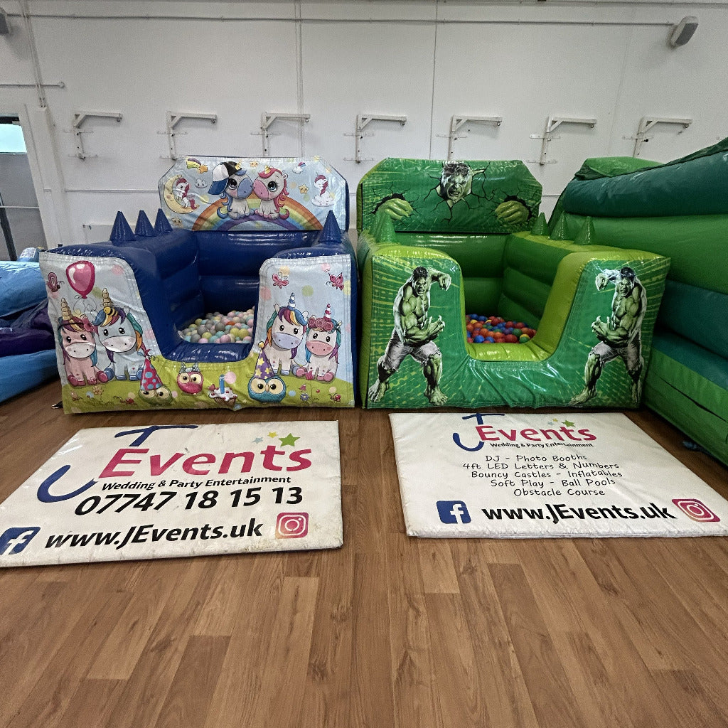2 x Bounce 'n' Slide & 2 x Ball Pools