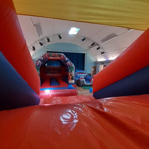 1 x Bouncy Castle & 1 x Up 'n' Over Slide, Ball Pool, Soft Play Shapes Package ( No Ride Ons or Hoppers)