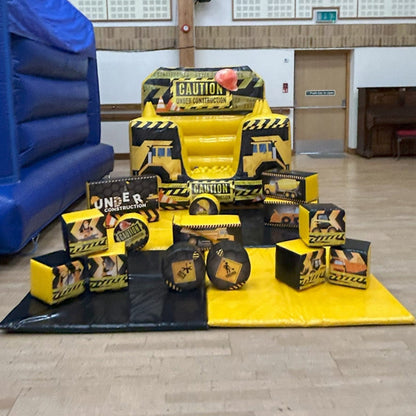Construction Yellow Inflatable Ball Pool Air Juggler