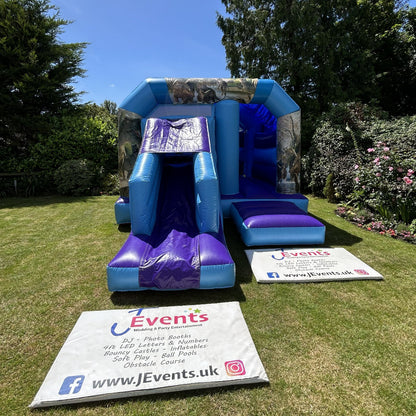 Blue & Purple Bounce 'n' Slide Dinosaur Themed