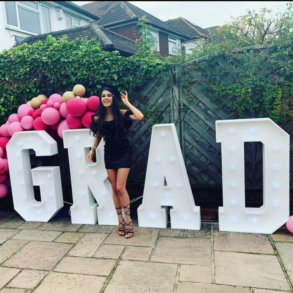 Stackable Grad Letters 4ft LED 'GRAD' Letters for School Parties and Celebrations – JEvents