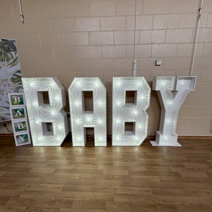 4ft LED BABY Letters