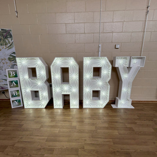 4ft LED BABY Letters