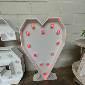 4ft LED MR & MRS Letters & Heart