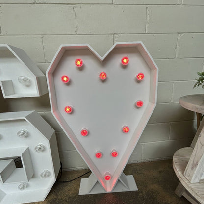 4ft LED Light Up Heart