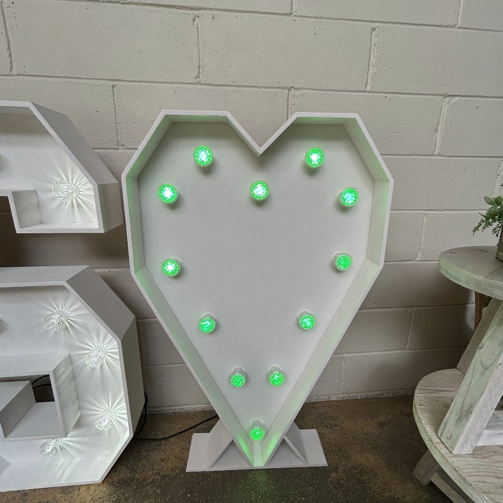 4ft LED Light Up Heart